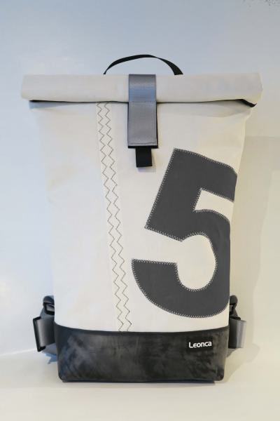 Upcycling Backpack, made of used sail, tractorhose and Seatbelts, the interior is made of Tarpaulin in 3 sizes